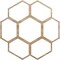 Ekena Millwork Florin Wood Fretwork Pierced Ceiling Medallion, Red Oak, 26"OD x 9 1/8"ID x 3/8"T CMWP26X26X0375FORO - alternate 1